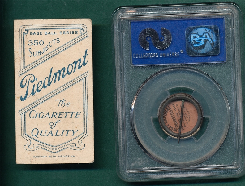 1909-1911 T206 Shannon Piedmont Cigarettes & P2 Sweet Caporal Pin Cree PSA 4, Lot of (2)