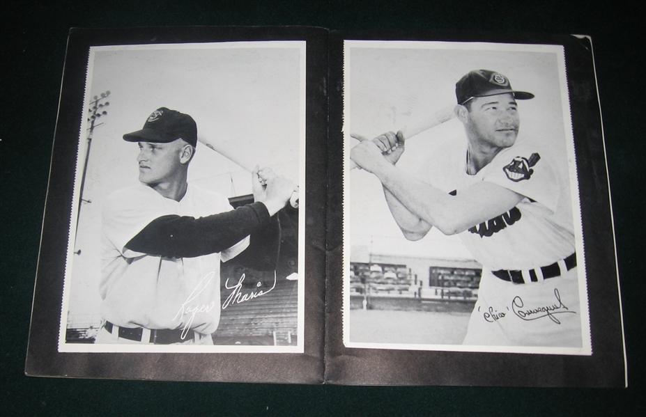 1958 Cleveland Indians Photo Album W/ Roger Maris, Rookie