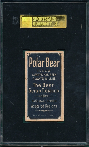1909-1911 T206 Brown, Chicago On Shirt, Polar Bear, SGC 50