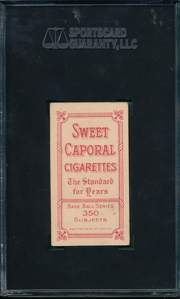 1909-1911 T206 Bresnahan, Portrait, Sweet Caporal Cigarettes SGC 60