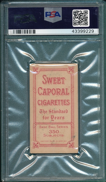 1909-1911 T206 Jordan, Batting, Sweet Caporal Cigarettes PSA 3