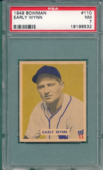 1949 Bowman #110 Early Wynn PSA 7 *Rookie*