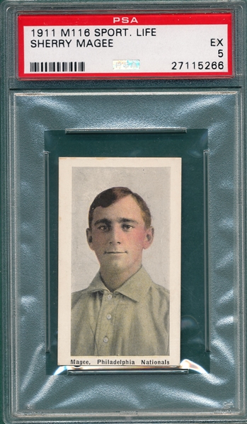 1911 M116 Sherry Magee Sporting Life PSA 5