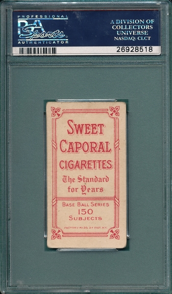 1909-1911 T206 Bowerman Sweet Caporal Cigarettes PSA 3.5