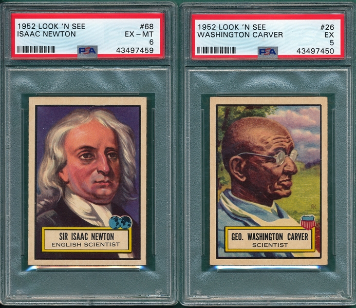 1952 Topps Look 'N See Lot of (5) W#16 Revere PSA 7