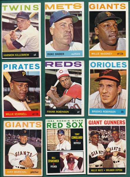 1964 Topps Lot of (496) W/ Koufax & Clemente