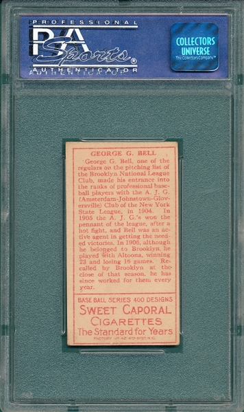 1911 T205 Bell Sweet Caporal Cigarettes PSA 5