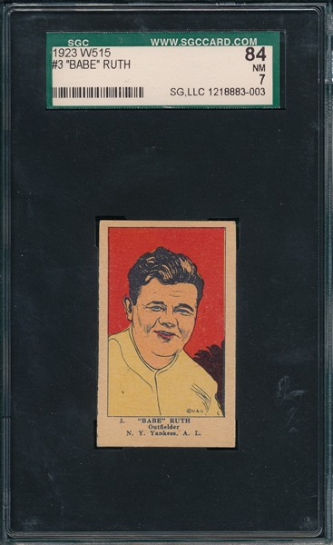 1923 W515-1 Babe Ruth SGC 84
