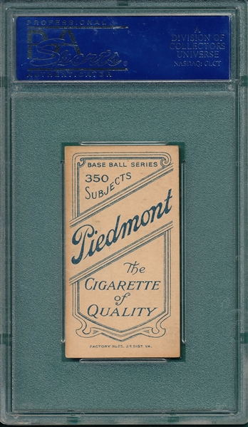 1909-1911 T206 Collins, Eddie, Piedmont Cigarettes, PSA 5