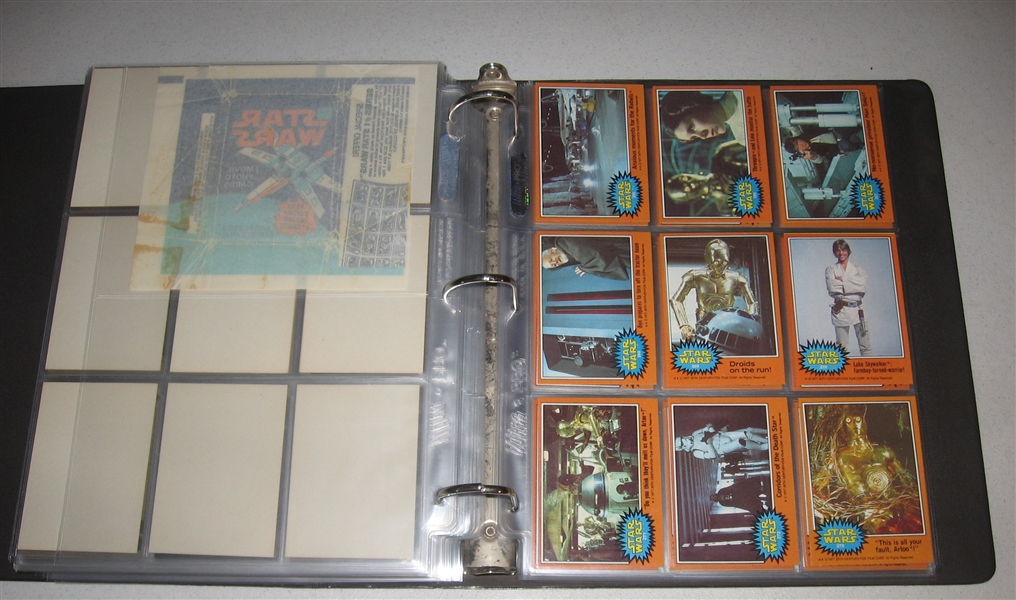 1977 Topps Star Wars Complete, 5 Series, 330 Cards Plus Stickers & Wrappers
