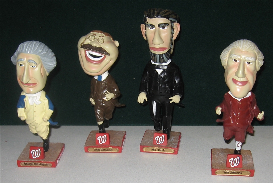 2007 Washington Nationals Presidential Bobble Heads (4)