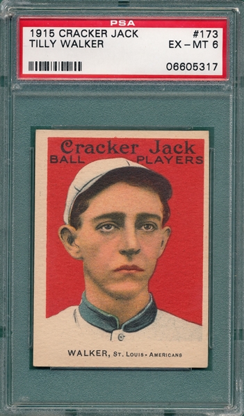 1915 Cracker Jack #173 Tilly Walker PSA 6