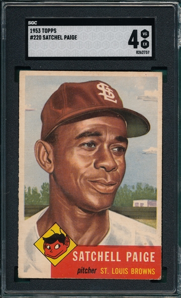 1953 Topps #220 Satchell Paige SGC 4 