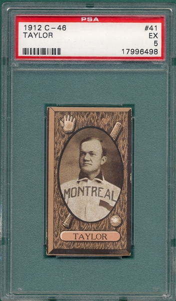 1912 C 46 Luther Taylor Imperial Tobacco PSA 5