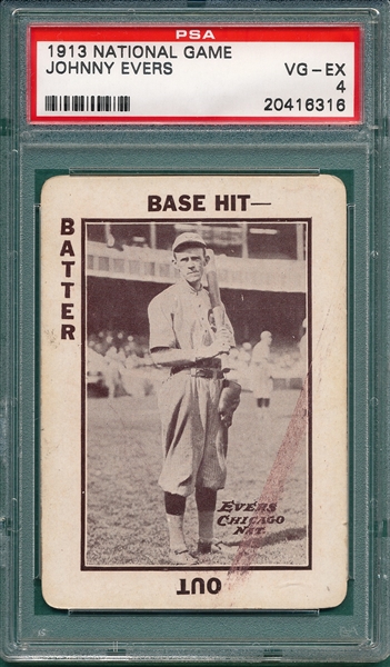 1913 WG5 National Game Evers PSA 4