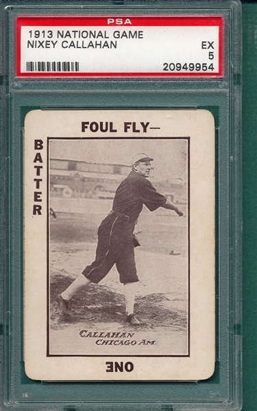 1913 WG5 National Game Callahan PSA 5