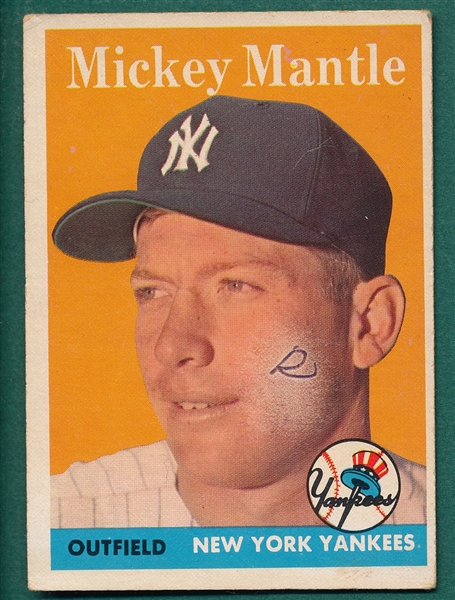 1958 Topps #150 Mickey Mantle 