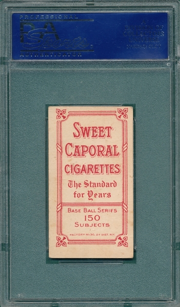 1909-1911 T206 McGraw, Portrait, No Cap, Sweet Caporal Cigarettes PSA 5 (MC)