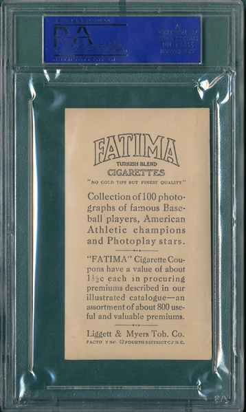 1914 T222 Murphy Fatima Cigarettes PSA 3
