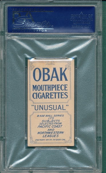1910 T212-2 Murphy Obak Cigarettes PSA 5 