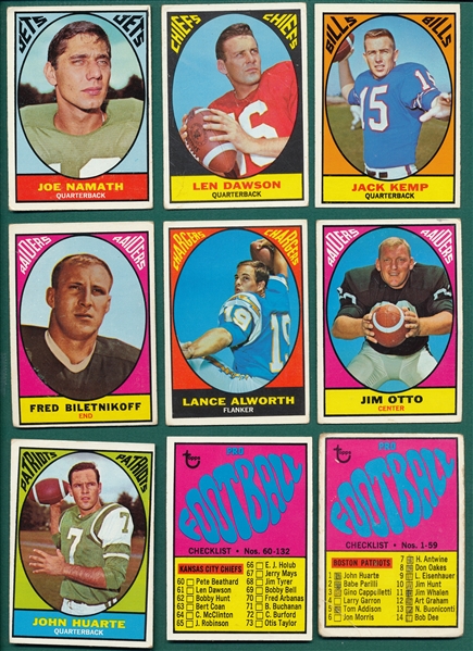 1967 Topps Football Complete Set (132)
