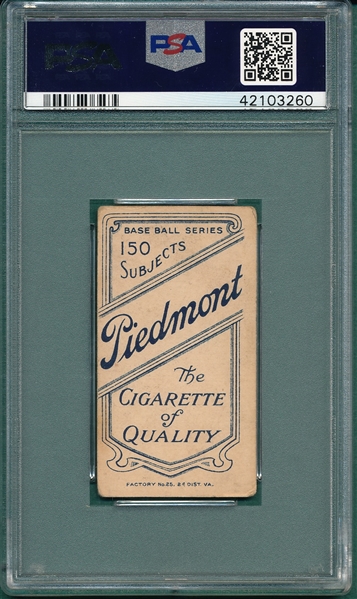 1909-1911 T206 Wallace Piedmont Cigarettes PSA 2