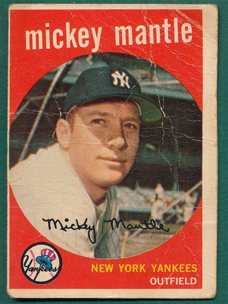1959 Topps #10 Mickey Mantle 
