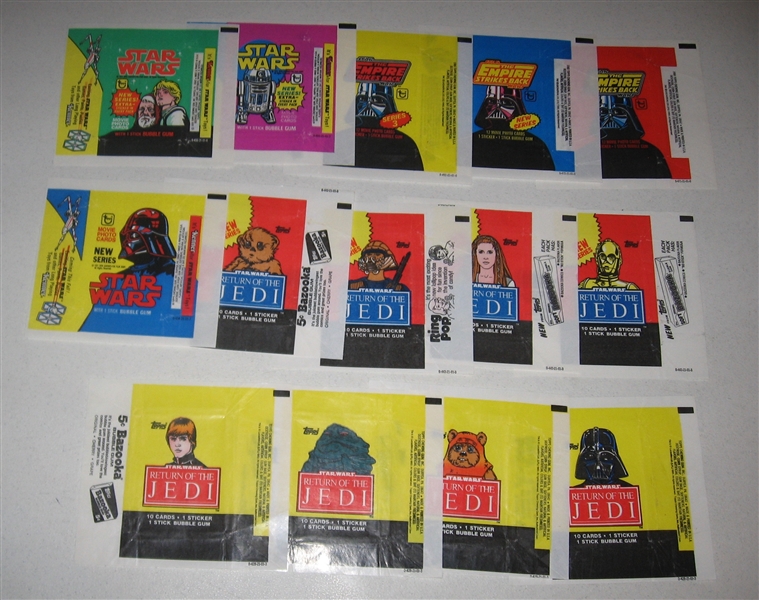 1970s-80s Non-Sports Wrappers Lot of (114) Different W/ Star Wars