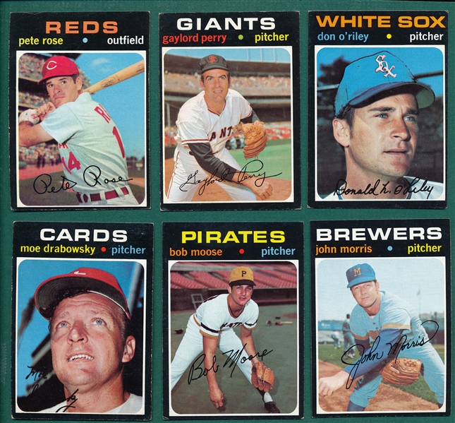 1971 Topps Lot of (160) W/ High #s & Rose 