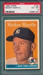 1958 Topps #150 Mickey Mantle PSA 6