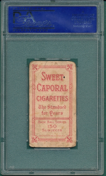 1909-1911 T206 Keeler, Batting, Sweet Caporal Cigarettes, PSA 1