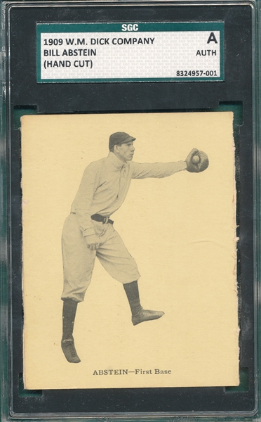 1909 W. M. Dick Company Bill Abstein SGC Authentic