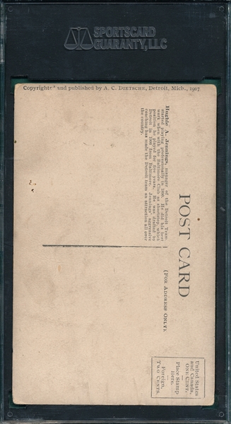 1907-09 Dietsche Postcards Hughie Jennings SGC 30