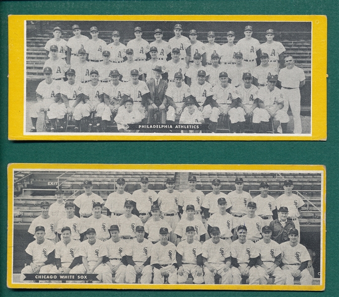 1951 Topps Teams Athletics & White Sox, Lot of (2)