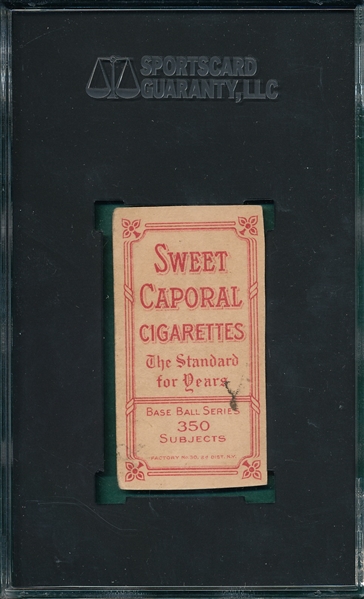 1909-1911 T206 Hall Sweet Caporal Cigarettes SGC Authentic