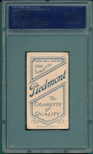 1909-1911 T206 Cicotte Piedmont Cigarettes PSA 3