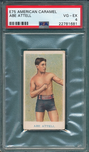 1910 E75 Boxing Abe Attell American Caramel Co. PSA 4