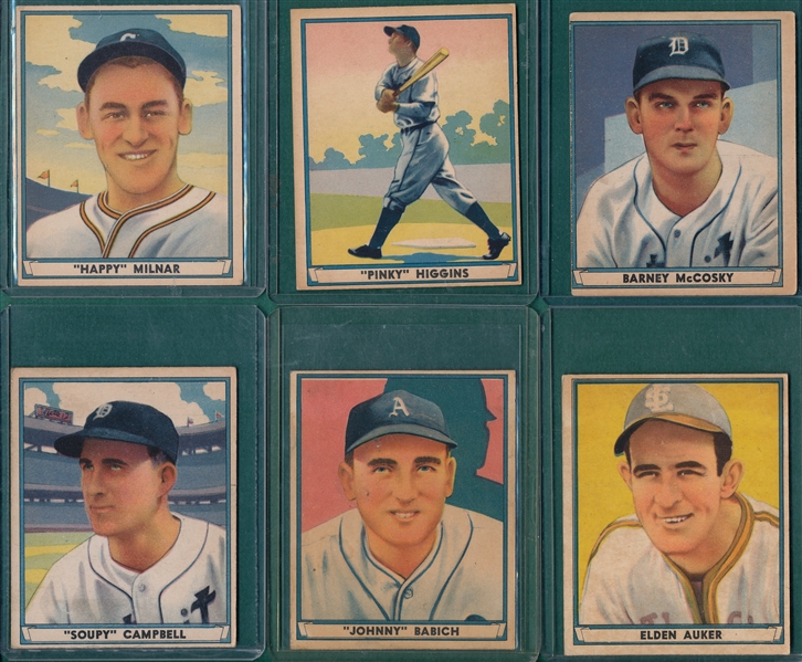 1941 Play Ball Lot of (14) W/ #39 Tommy Henrich