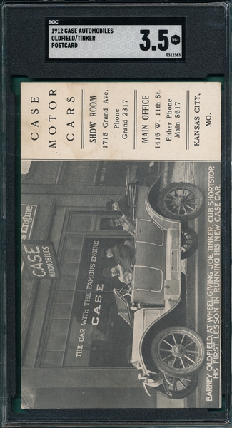 1912 Case Motor Cars PC W/ Tinker SGC 3.5