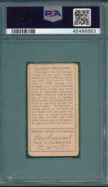 1911 T205 Phillippe Piedmont Cigarettes PSA 2.5
