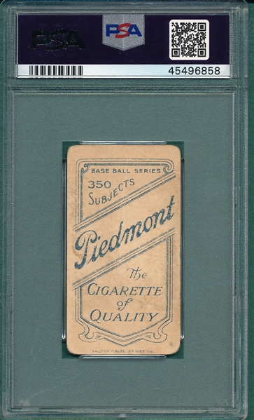 1909-1911 T206 Beck Piedmont Cigarettes PSA 2