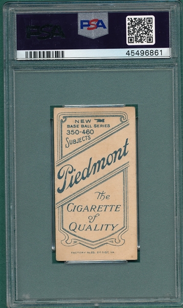 1909-1911 T206 Frill Piedmont Cigarettes PSA 2
