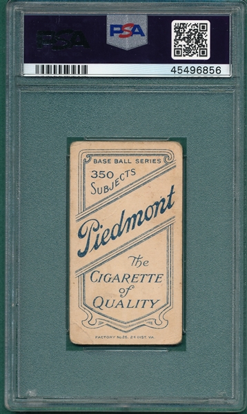 1909-1911 T206 Lentz Piedmont Cigarettes PSA 1.5 *Southern League*
