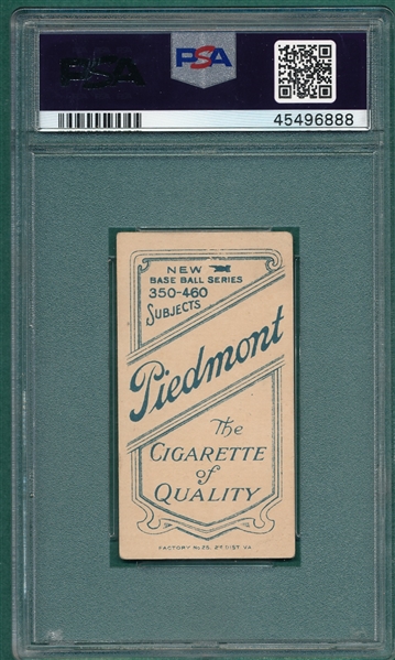 1909-1911 T206 Murphy, Batting, Piedmont Cigarettes PSA 2