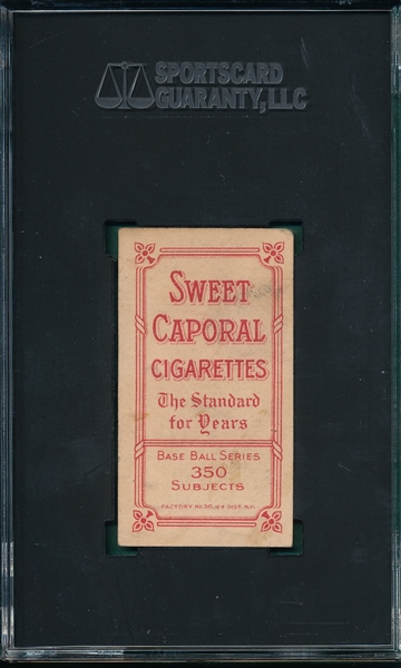1909-1911 T206 Cravath Sweet Caporal Cigarettes SGC 3