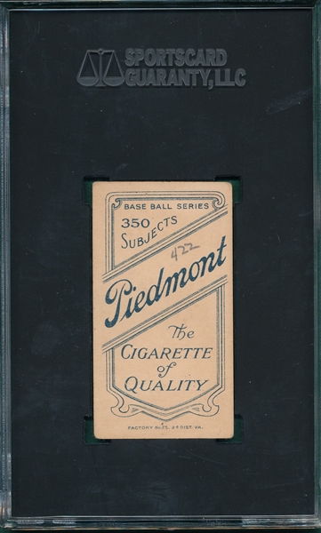 1909-1911 T206 O'Brien Piedmont Cigarettes SGC 2