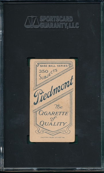 1909-1911 T206 O'Neil Piedmont Cigarettes SGC 2.5