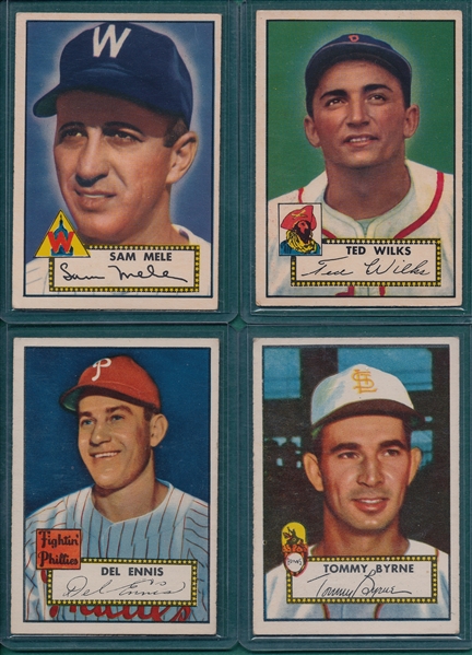 1952 Topps Lot of (25) W/ #7 Terwilliger