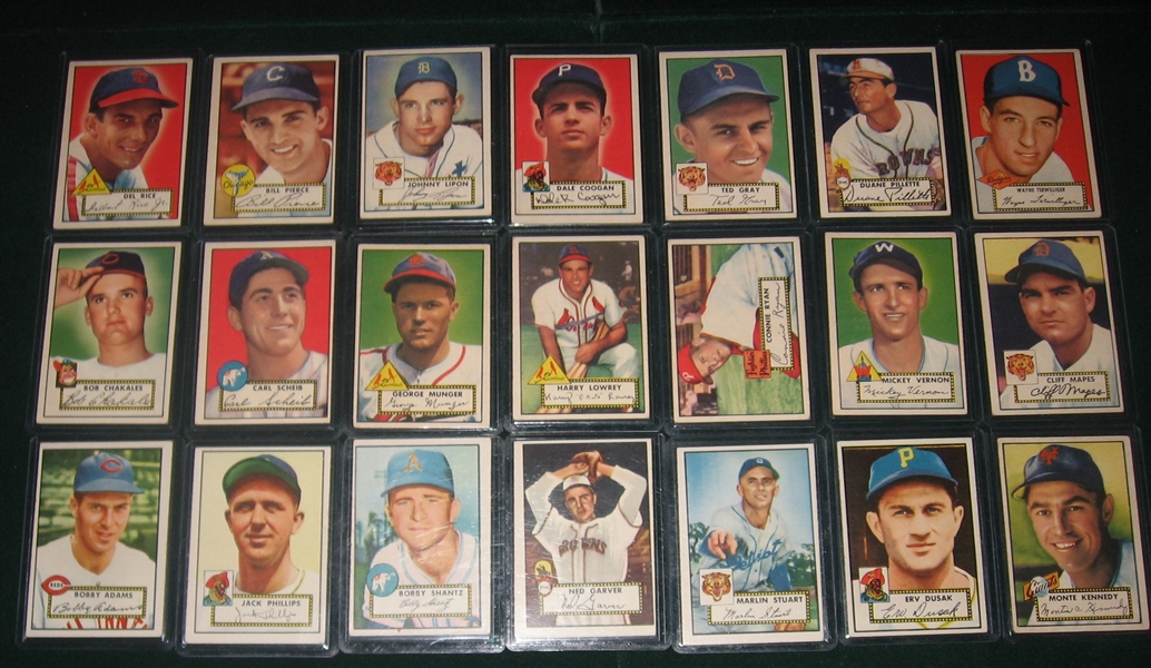1952 Topps Lot of (25) W/ #7 Terwilliger