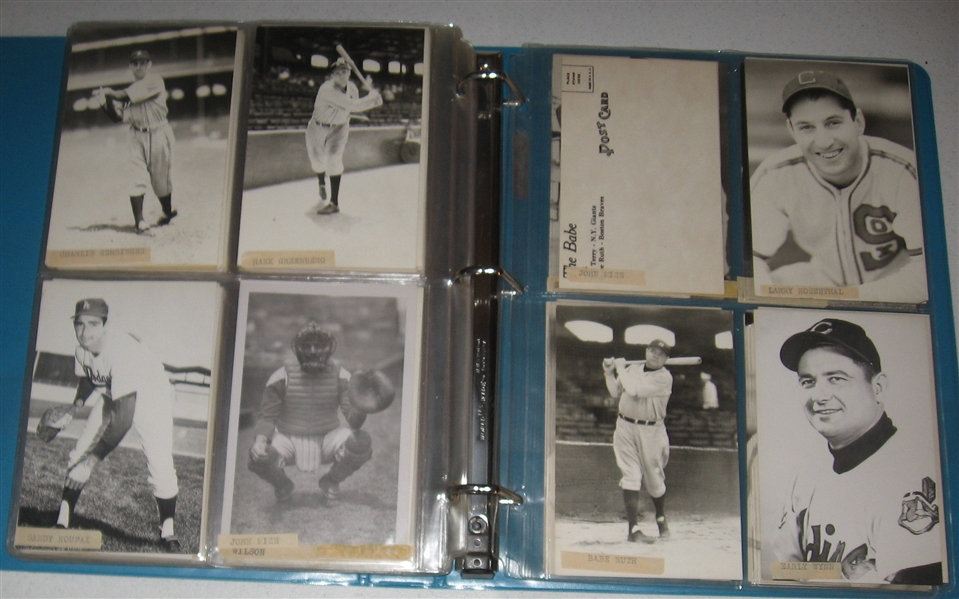 1970s George Brace Postcard Collection (83) W/ DiMaggio, Mantle & (3) Ruths